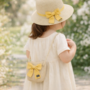 Bolsa Infantil e Chapéu de Palha