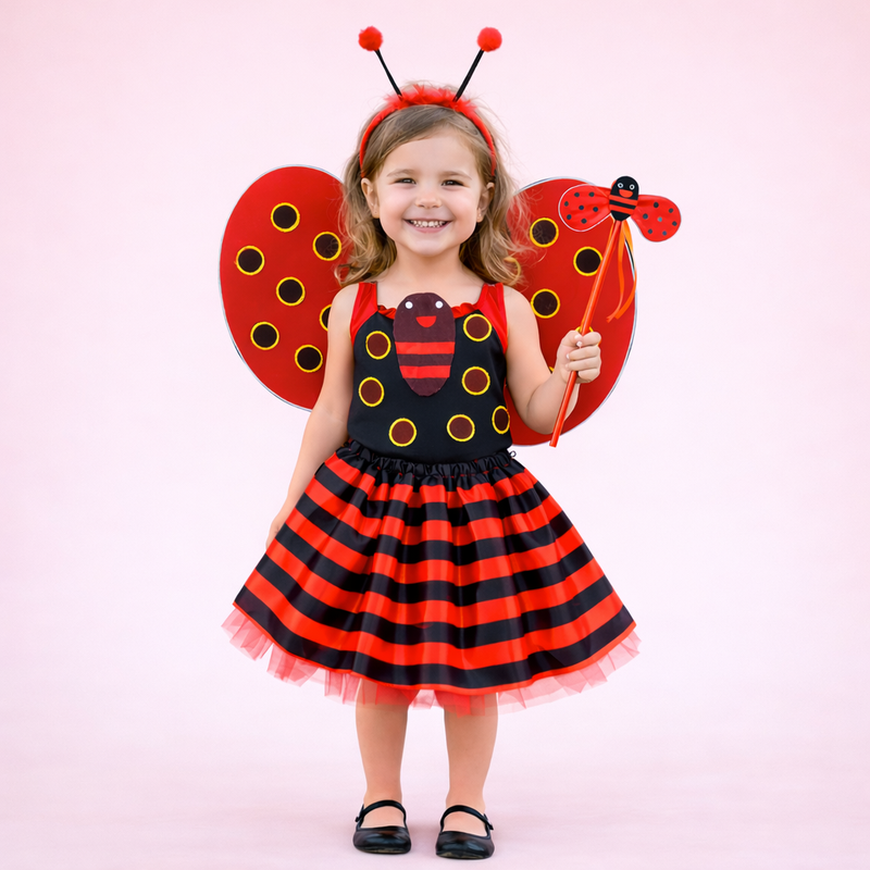 Irmãs Joaninha & Abelhinha – Kit Fantasia Infantil