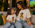 Kit T-Shirts Mãe & Filha Torcida CHIC - Especial Copa do Mundo