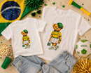 Kit T-Shirts Mãe & Filha Torcida CHIC - Especial Copa do Mundo