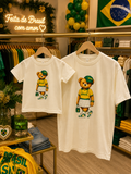 Kit T-Shirts Mãe & Filha Torcida CHIC - Especial Copa do Mundo
