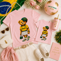 Kit T-Shirts Mãe & Filha Torcida CHIC - Especial Copa do Mundo