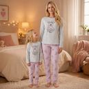 Kit Duo Corações em Sintonia - Pijamas Mãe e Filha