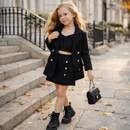 Petit Glam • Poderzinho de Estrela • Conjunto Short Saia, Cropped e Blazer