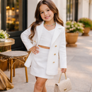 Petit Glam • Poderzinho de Estrela • Conjunto Short Saia, Cropped e Blazer