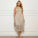Vestido Midi Tricô Elegante