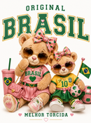 Kit Le Pink Mom & Mini Brasil Collection™ - Moletons Mãe & Filha - Estampas exclusivas