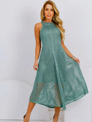Vestido Midi Tricô Elegante
