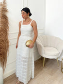 Conjunto Feminino Tricot Rendado