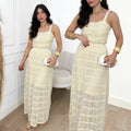 Conjunto Feminino Tricot Rendado